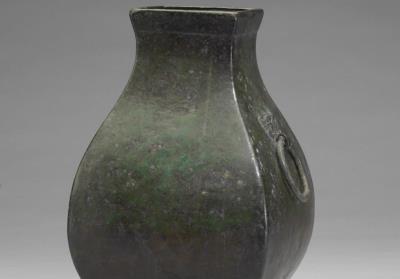 图片[2]-Fang wine vessel with ring handles, Han dynasty (206 BCE-220 CE)-China Archive